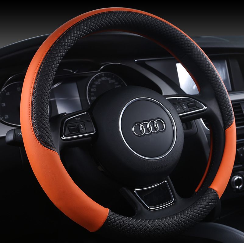 Manufacturers Direct Sales Of New Four Seasons General Steering Wheel Cover Leather Over Thousand Automobile Sports Fashion Set Wholesale Item Picture