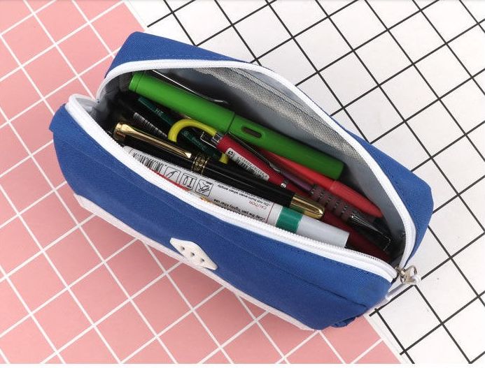 多层大容量笔袋女中学生高中生少女心网红铅笔袋韩版帆布文具盒详情图7