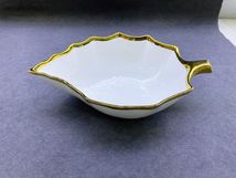 外贸陶瓷沙拉碗  树叶形状陶瓷碗