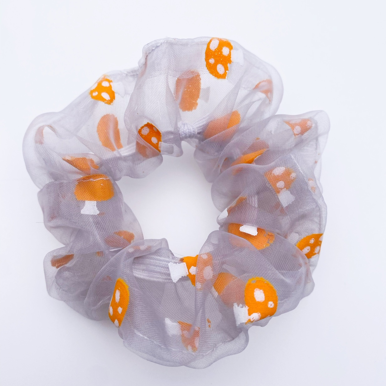 Organza Mushroom Scrunchie details Picture