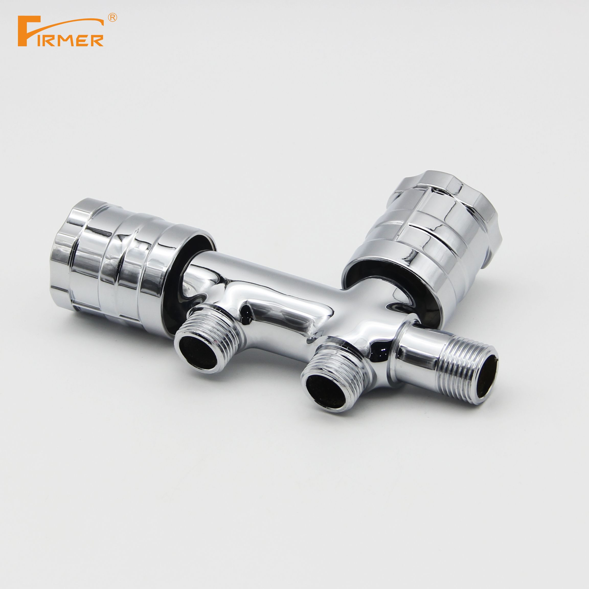 FIRMER slow open double Angle valve sub toilet water heater water valve double function switch Specification drawing