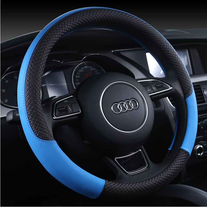 Manufacturers Direct Sales Of New Four Seasons General Steering Wheel Cover Leather Over Thousand Automobile Sports Fashion Set Wholesale details Picture