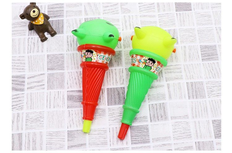 Children's creative ice cream blowing dragon cartoon, tongue sticking, stretching whistle, blowing, rolling toys, kindergarten small gifts Item Picture