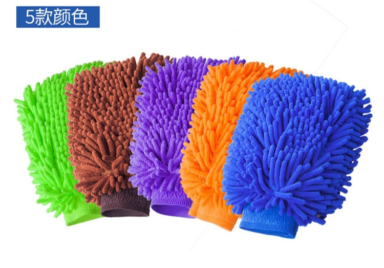 Car wash gloves do not damage the paint, waterproof special Chenille polyps car wash cloth car brush car beauty thumbnail