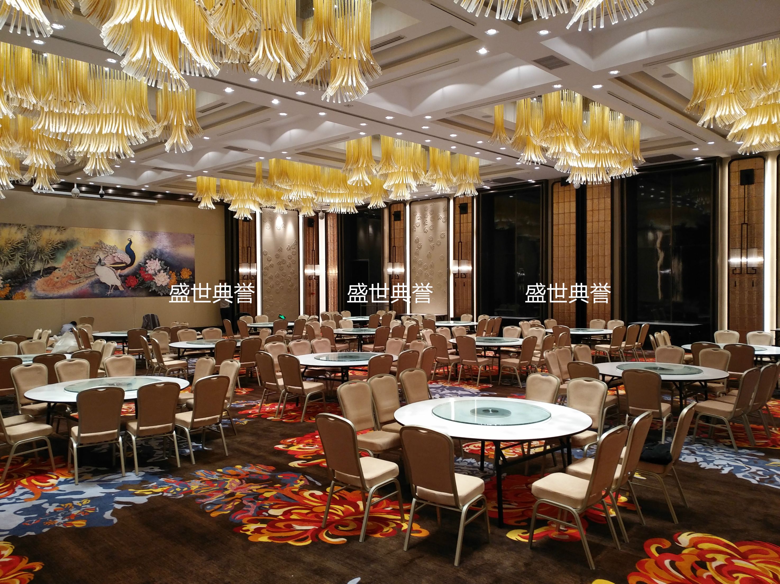 杭州星级酒店铝椅饭店宴会厅铝合金椅子婚宴会议酒席桌椅定做详情图12