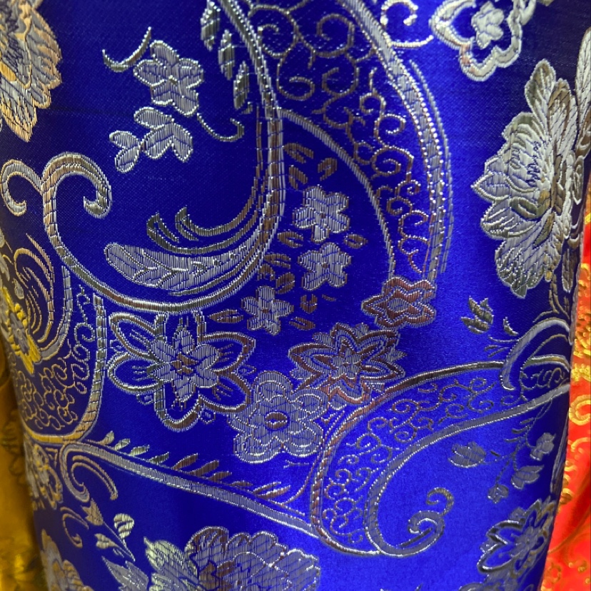Dark Blue Refined Satin Fabric Craft Decoration Gift Wrapping Cloth Clothing Specification drawing