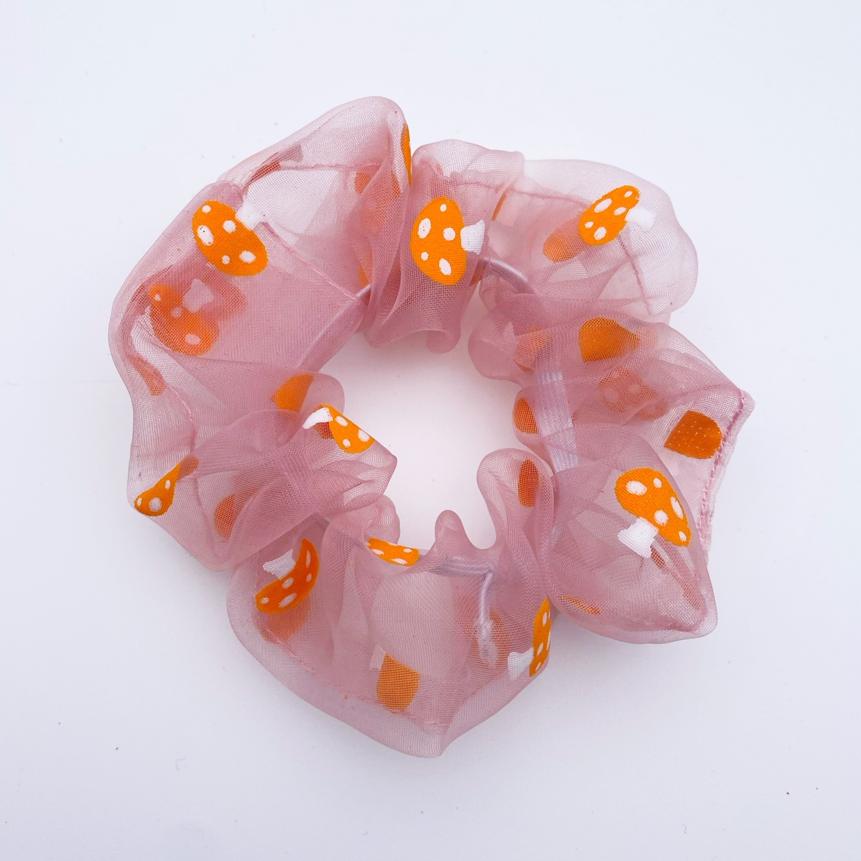 Organza Mushroom Scrunchie Item Picture
