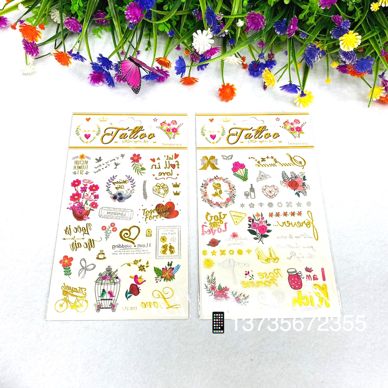 Gilded watermark tattoo sticker Item Picture