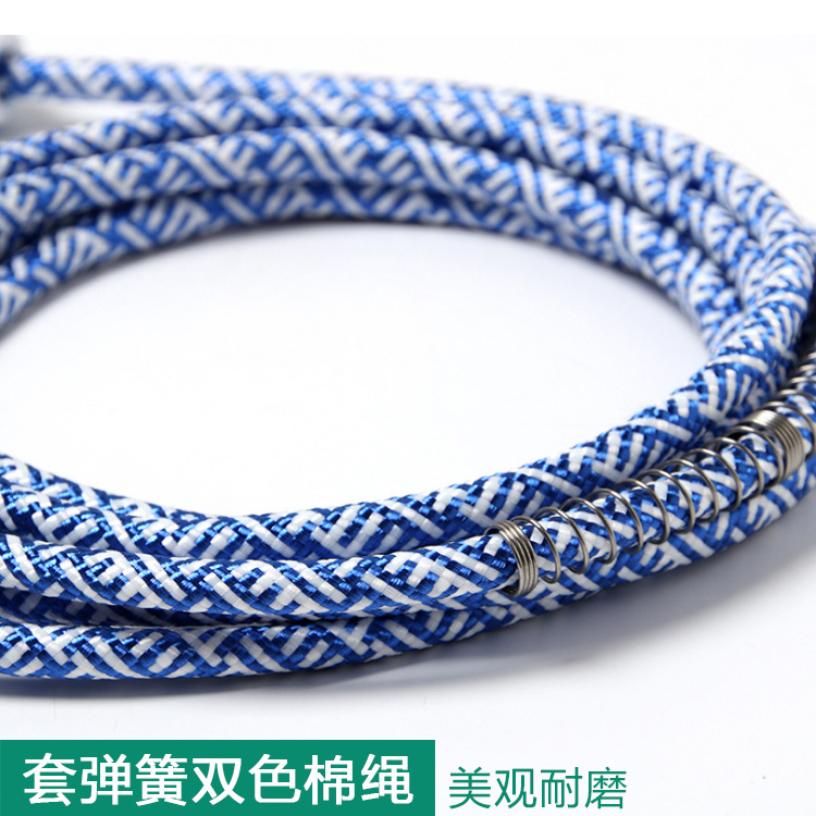 Factory direct sales of colored cotton skipping ropes, children's and adults' fitness products, student sports products, and high school entrance examination training skipping ropes Specification image