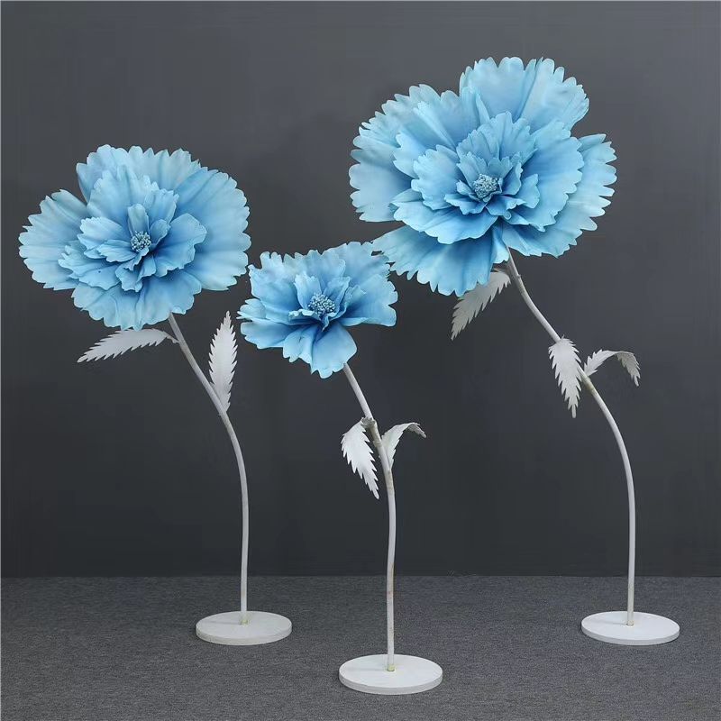 Hongling wedding props, new road guide decorative flowers, stage background decoration, paper flowers, silk screen flowers, window display ornaments details Picture