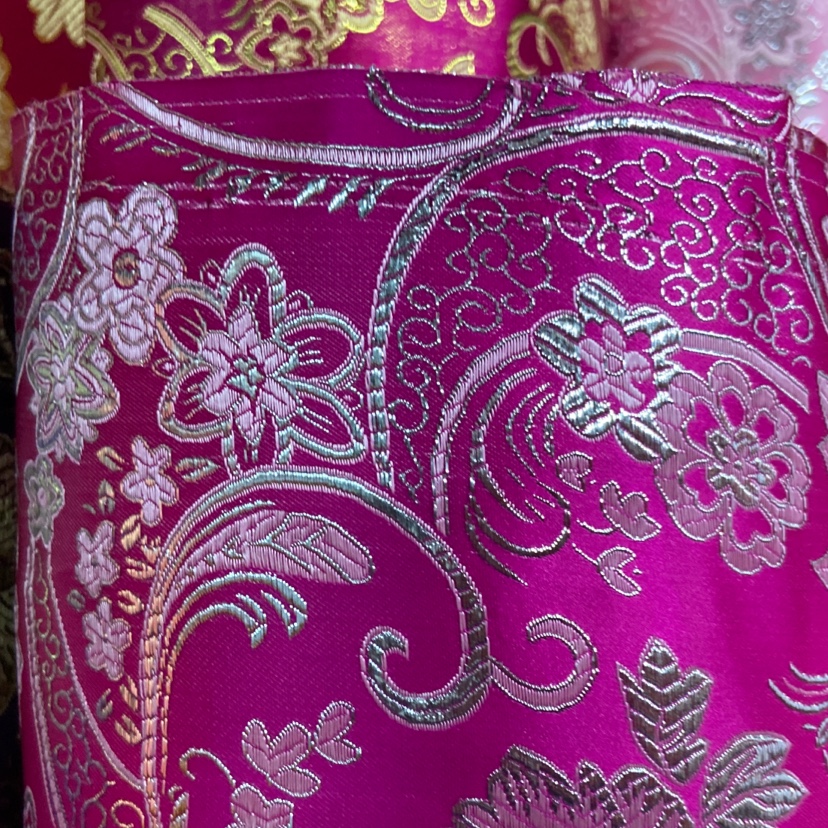 Rose Red Refined Satin Cloth Craft Decoration Gift Wrapping Cloth Clothing Specification drawing