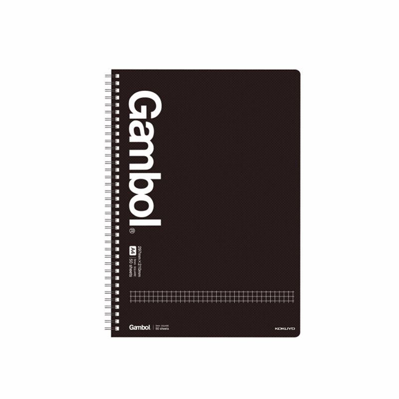 KOKUYO/ KOKuyu WCN-GTN2853 Gambol double helix binding square A4/80 pages black