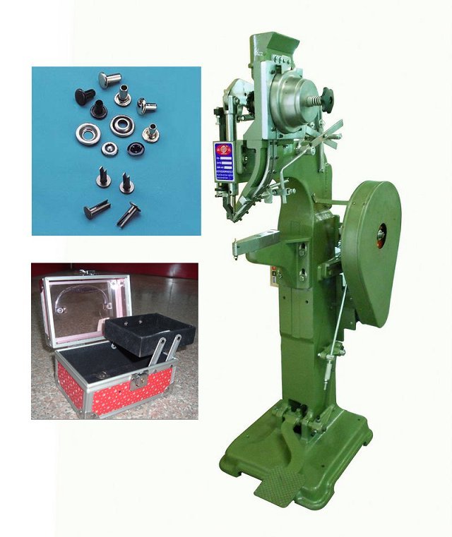 Riveting machine, wine box buckle machine, nail buckle machine