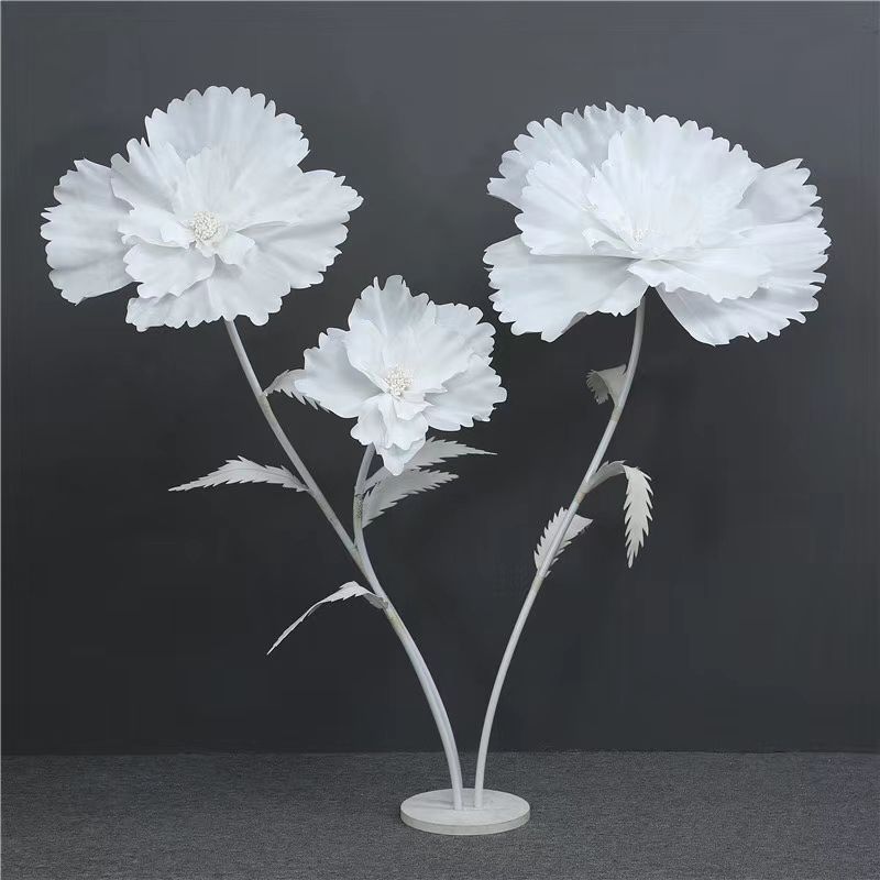 Hongling wedding props, new road guide decorative flowers, stage background decoration, paper flowers, peonies, window display ornaments Application Scenario