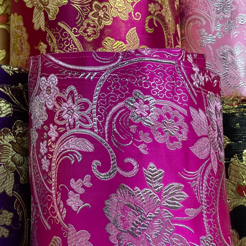 Rose Red Refined Satin Cloth Craft Decoration Gift Wrapping Cloth Clothing