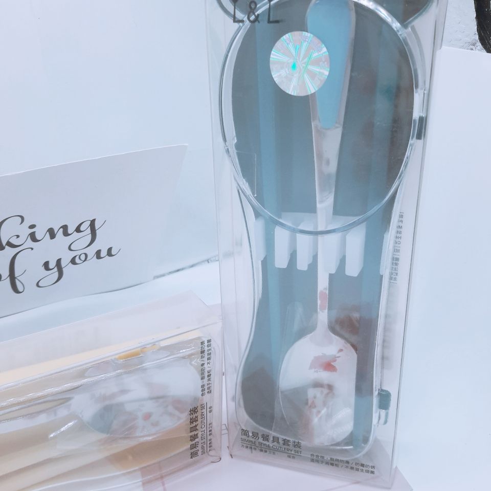 Wholesale custom quality simple round spoon chopsticks tableware details Picture