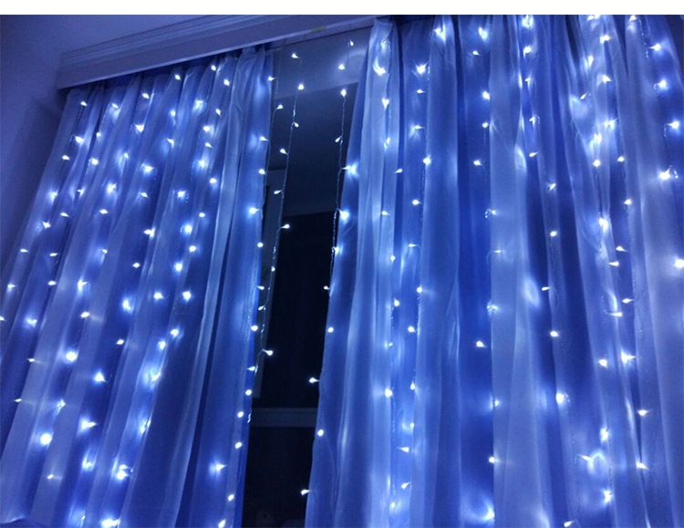 2020 Amazon USB remote Control 3*3 copper wire light string, ice strip curtain light, LED Christmas decorative light string, copper wire light detail image 4