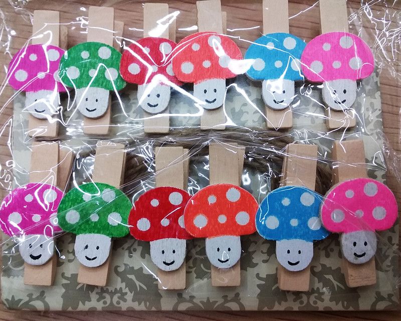 木夹子 可爱彩色夹子 照片墙夹子创意礼品详情图5