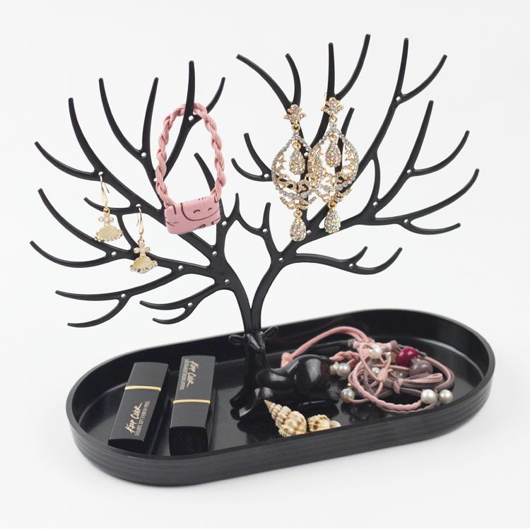 New little antler tree-shaped jewelry storage box, organizing earrings, bracelets, necklaces, bangles, stud earrings, hanging rack and display stand