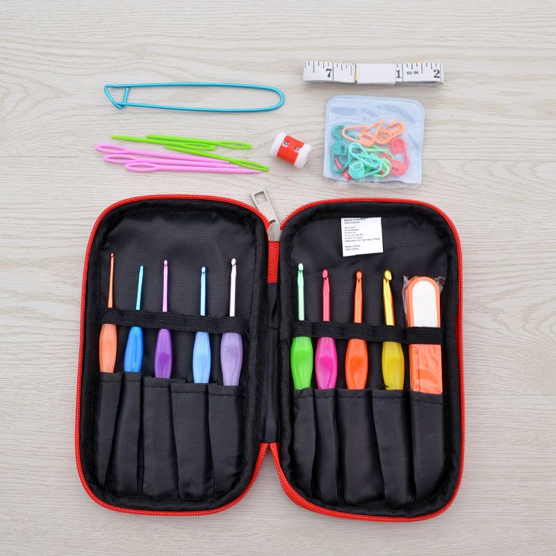 Manufacturer direct crochet set manual knitting set crochet set combination package wholesale crochet set