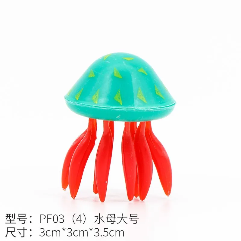 Fish Shadow Aquarium Simulation Small fish simulation octopus Floating small fish plastic jellyfish detail image 7