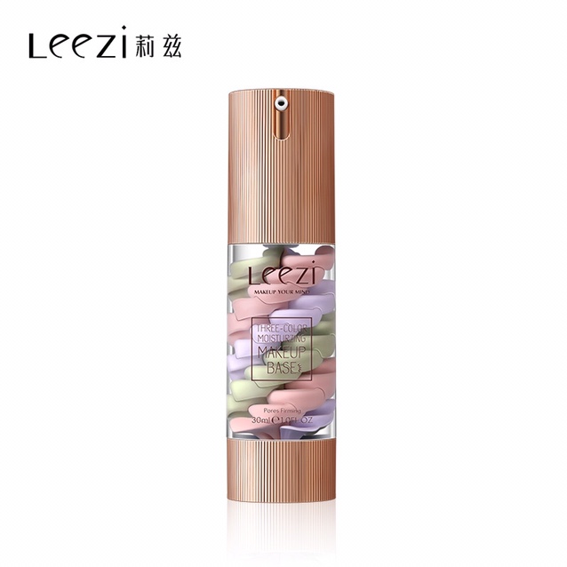 Leezi/ Liz 5337 Three-layer three-color Moisturizing isolation cream Moisturizing foundation waterproof, oil control, clear, concealer isolation Item Picture