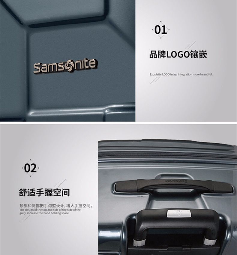 Samsonite Four-wheel handle case 55/20- Charcoal grey Specification image