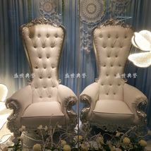 义乌厂家直销外贸婚礼沙发欧式婚庆形象椅高靠背公主椅酒店婚礼椅