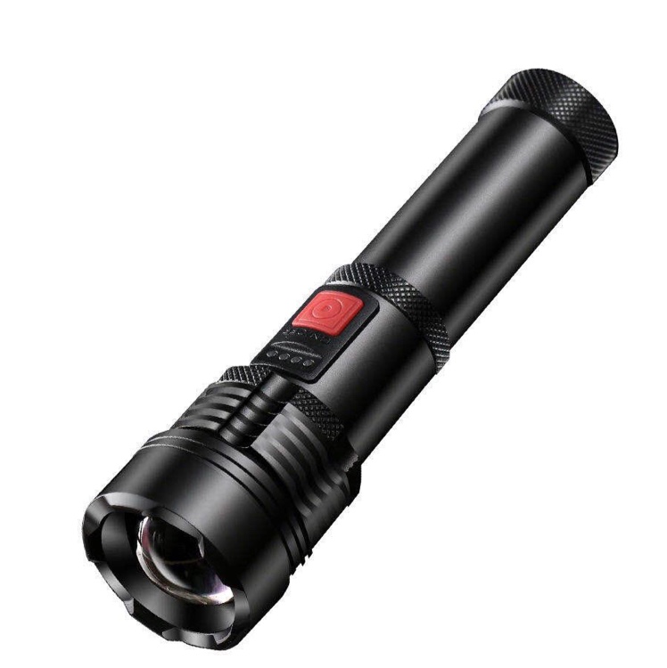 P70超亮强光手电筒USB充电超亮变焦远射夜骑防水家用便携铝合金多功能详情图3