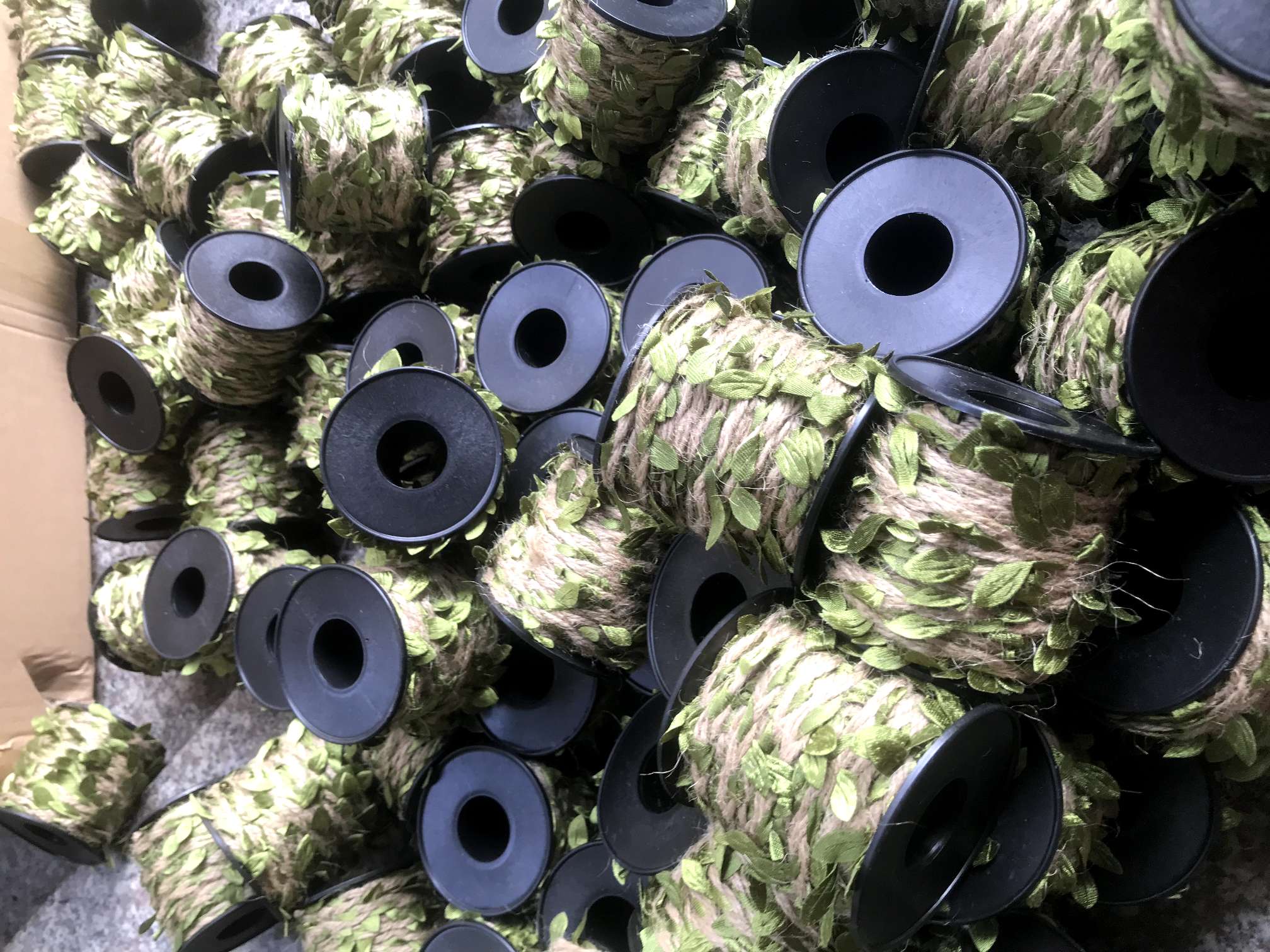 树叶麻绳辫子森系装饰花束包装麻绳黄麻辫子详情图6