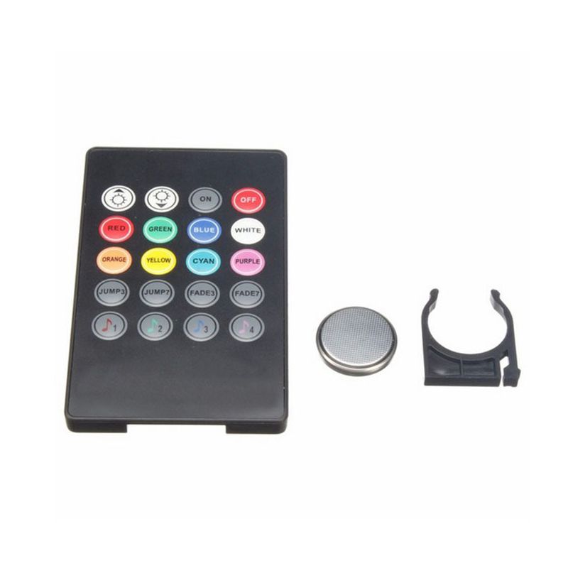 Car modification: one-tow four-voice control with remote control, interior control ambient light 5050-9 LED ambient light pic 5