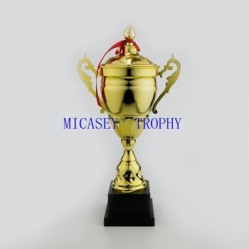 Metal trophy with lid Award Ceremony Trophy School Sports meet Trophy Year-end Ceremony Trophy