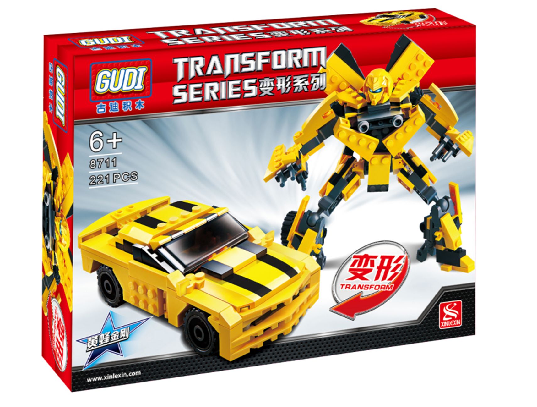 Yiwu Selection New Music new 8711 Hornet transformation series building blocks/F1-146 full figure