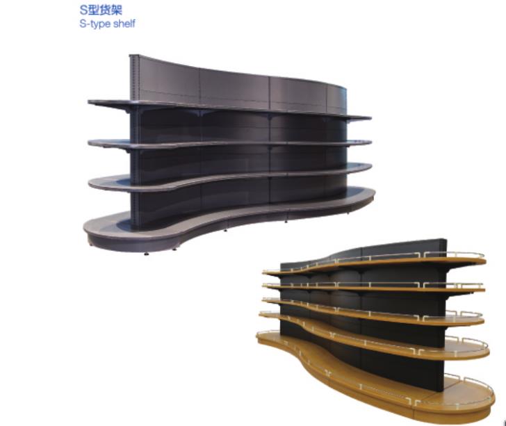 超市精品店药店货架展示架细节图