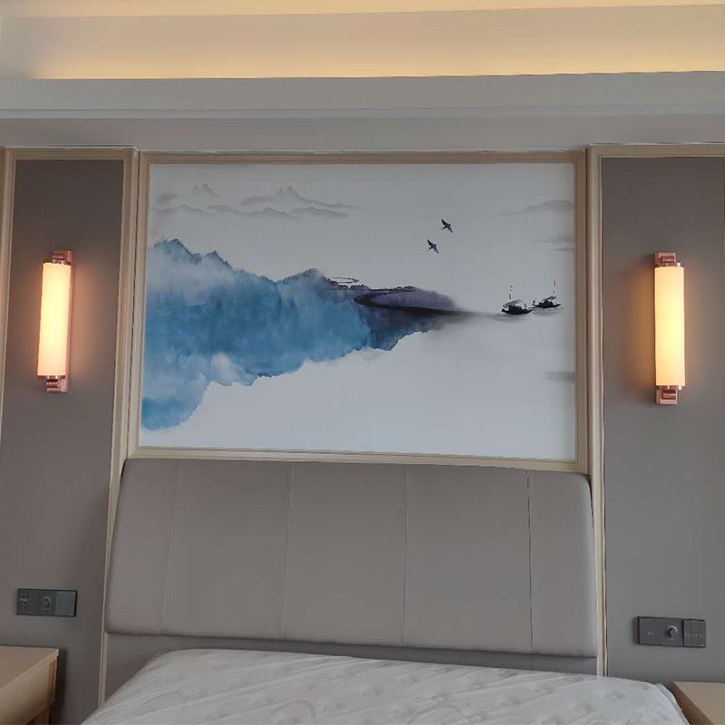 Hotel wall lamp Living room TV background wall lamp bedroom bedside lamp simple light luxury LED wall lamp