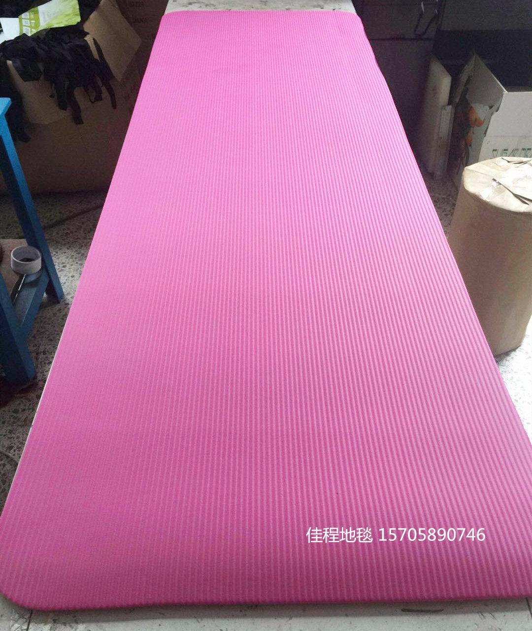 热卖NBR瑜伽垫纯色瑜伽垫nbr室内运动垫瑜伽垫练习垫运动垫瑜伽垫 运动防滑垫10mm厚度61*183cm