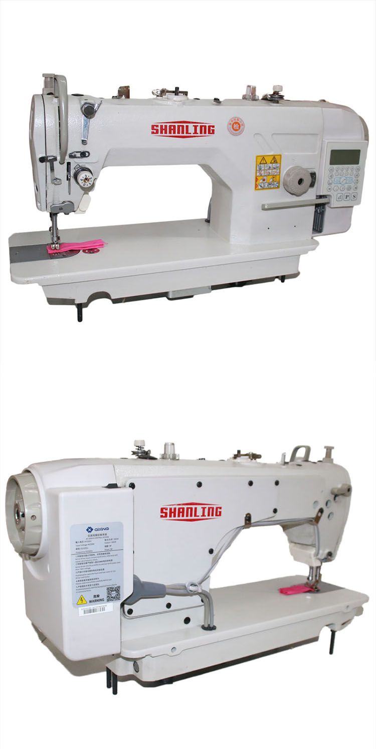 842D电脑直驱双针机 自动供油大梭双针平缝机 拐角厚料工业双针车详情图2