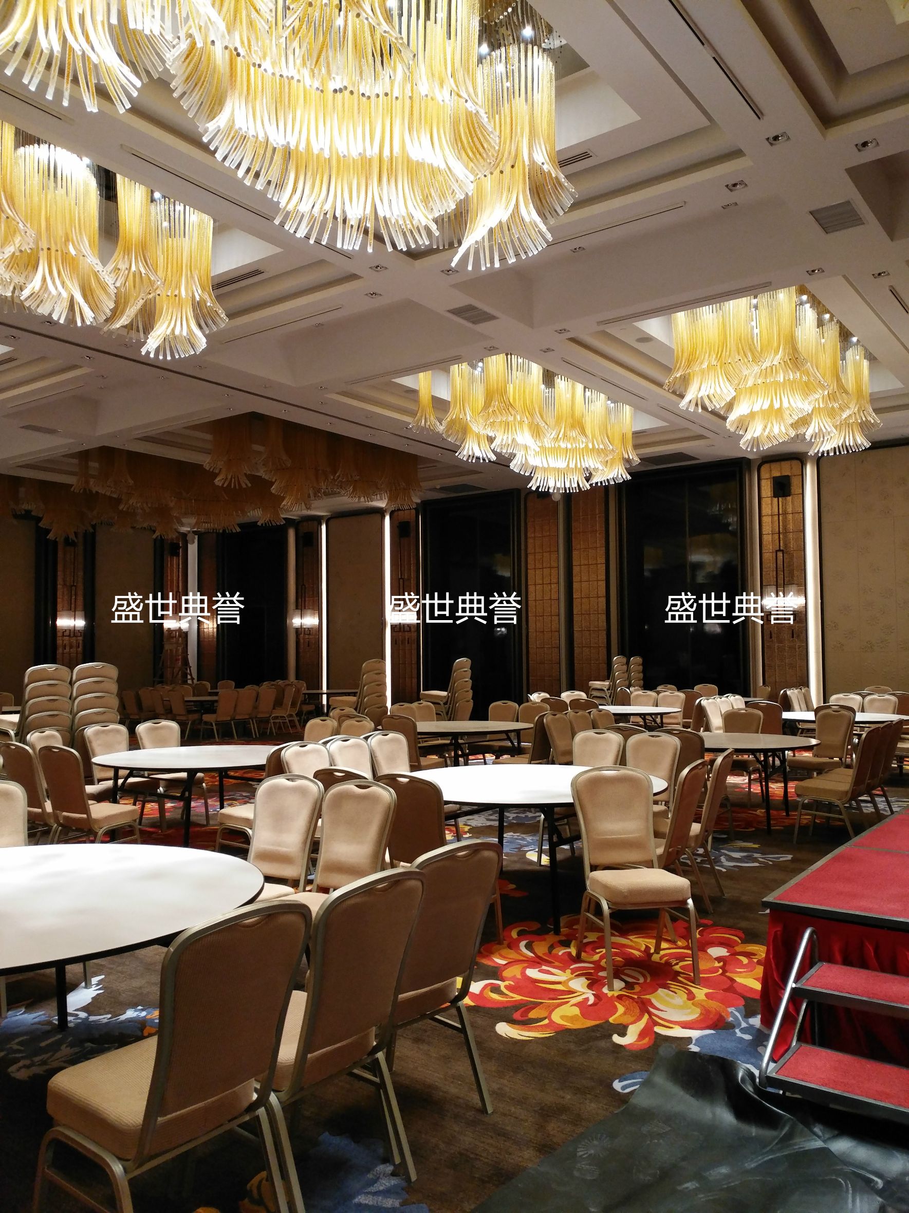 杭州星级酒店铝椅饭店宴会厅铝合金椅子婚宴会议酒席桌椅定做详情图4