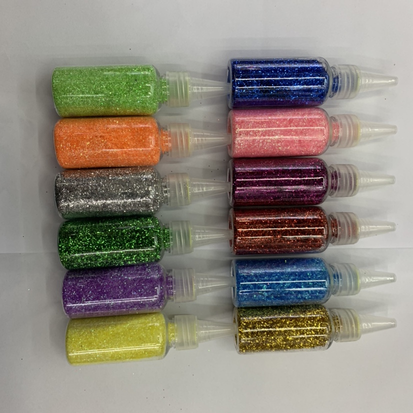 12 bottles of gold paint, gold powder