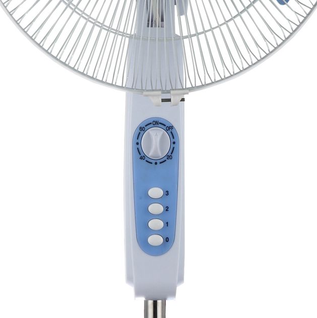 Export African solar DC fan 12V energy saving industrial fan with timer floor fan Specification drawing