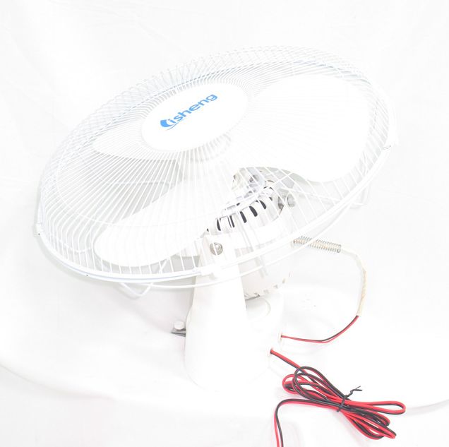 Outlet 16-inch 12-volt solar charging fan with switch box AC/DC roof fan Specification drawing