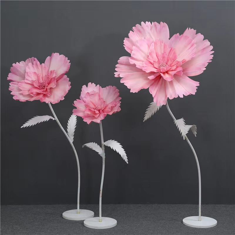 Hongling wedding props, new road guide decorative flowers, stage background decoration, paper flowers, silk screen flowers, window display ornaments Specification image