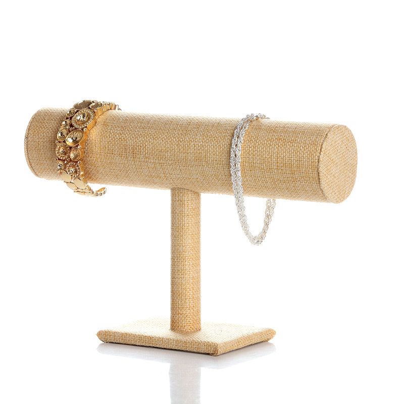 Single-layer velvet bracelet stand, jewelry display stand, watch display stand, bracelet head, flower headband, jewelry store shelf countertop Application Scenario