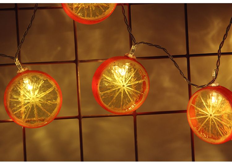 柠檬三色系列灯串水果彩灯串清新风房间装饰网红拍照背景墙详情图2
