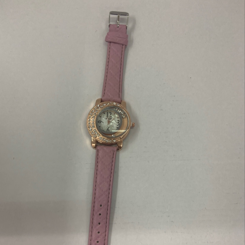 淡粉色表带个性表盘
