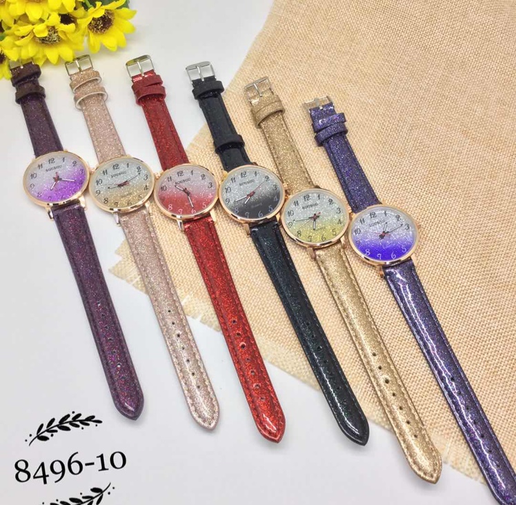 The new fashion leather strap quartz watch for women is sold both domestically and internationally