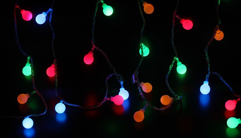 led彩灯圆球灯串圣诞装饰彩灯满天星房间布置串灯电池灯详情图3