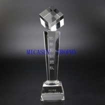 Crystal trophy diamond top K9 Crystal Honor Trophy