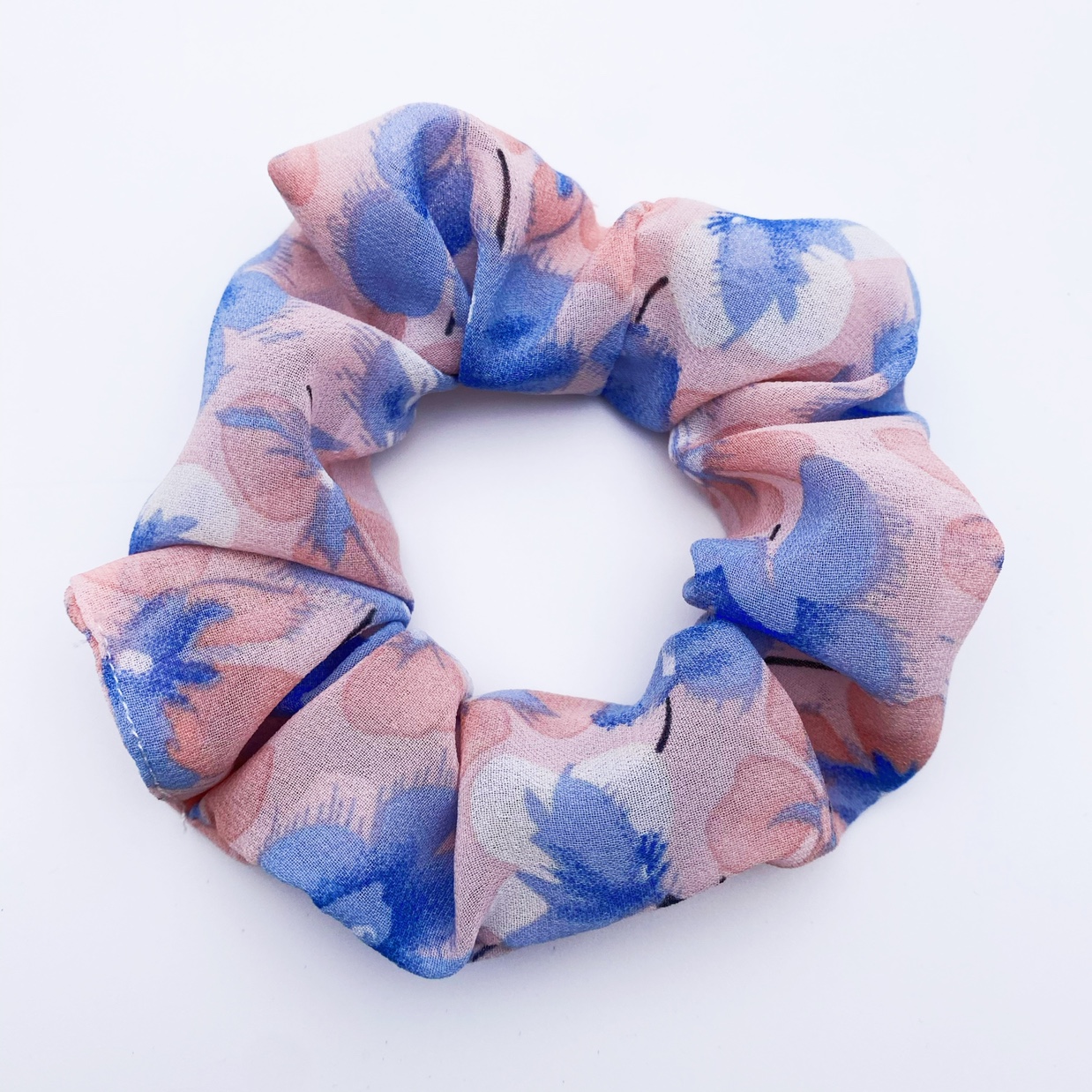 Beautiful Chiffon Flower Scrunchie details Picture