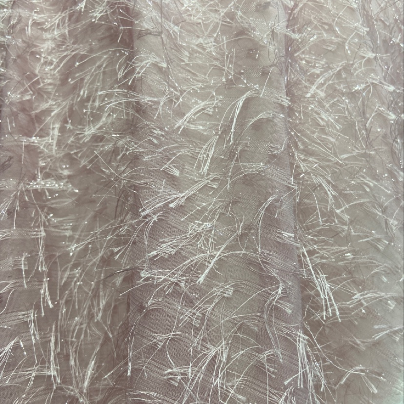 Pink bright silk short wool fabric for decorative items, handicrafts, clothing and accessories Specification image